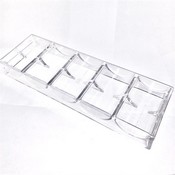 100 Clear Acrylic Chip Rack/Tray (Bulk Order), AGS-RackClearBulk